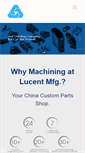Mobile Screenshot of lucentmfg.com